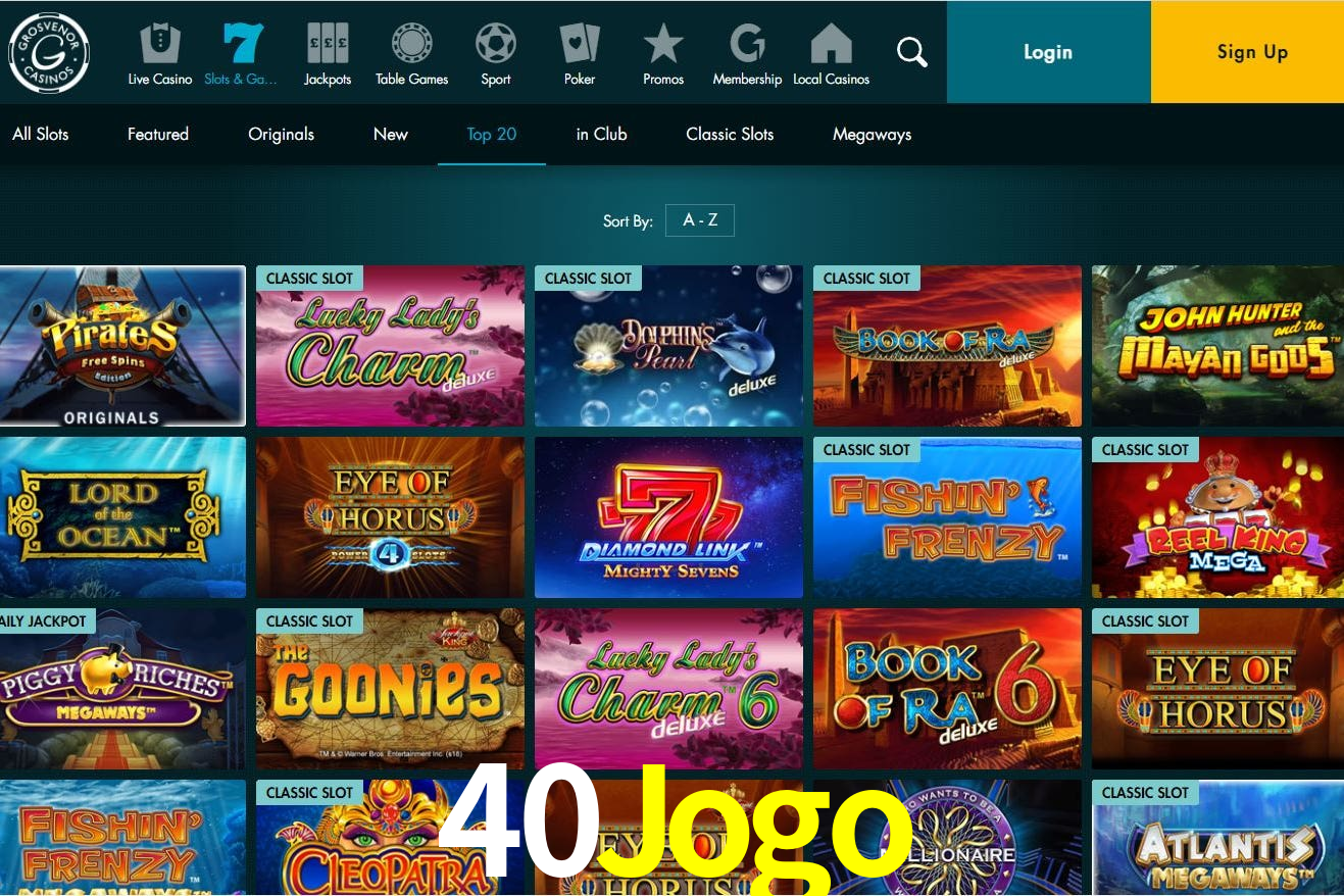 Cassino na plataforma 40Jogo